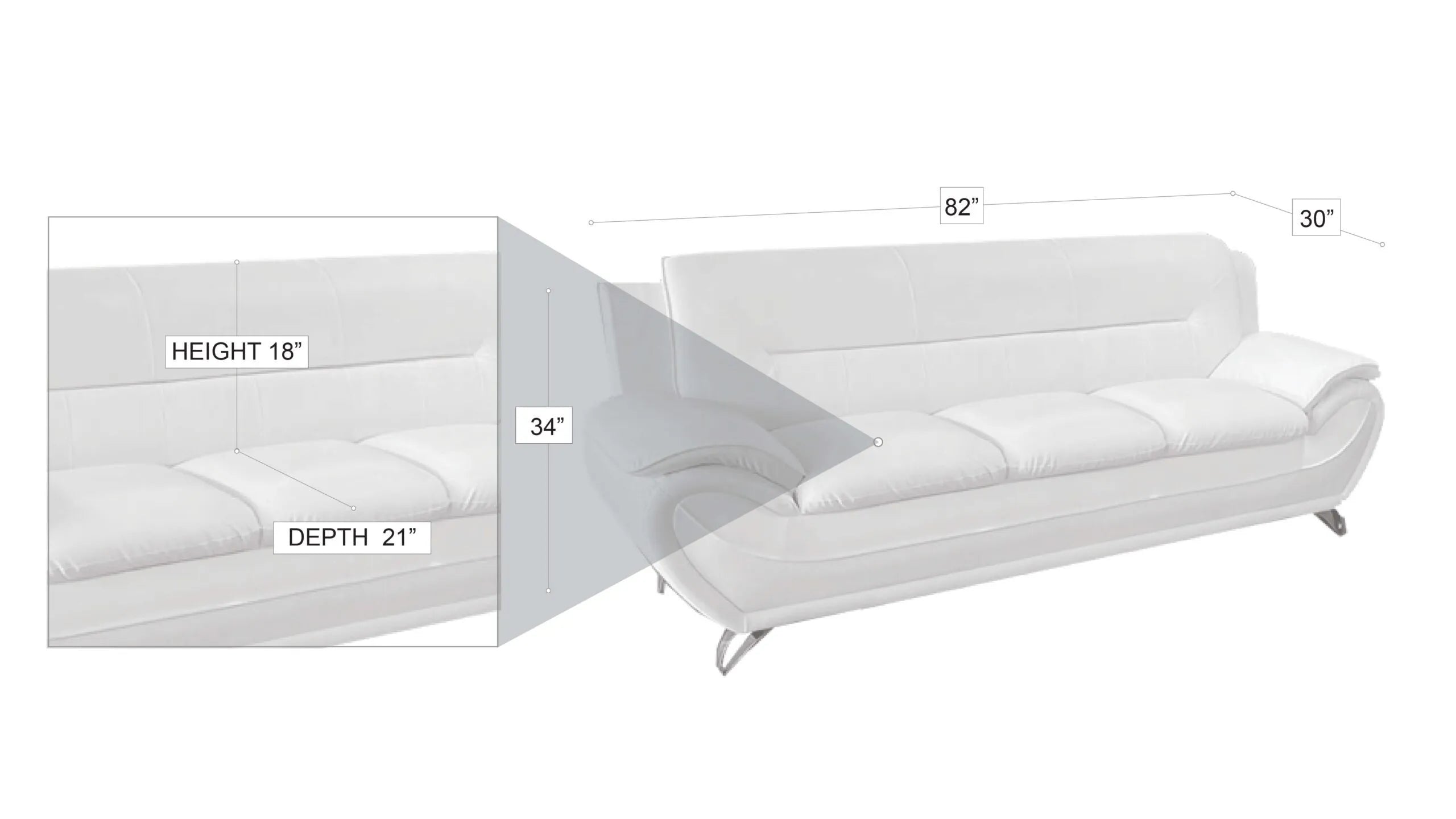 VENECIA SOFA SET GREY