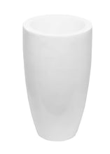 WHITE ROUND BOTTOM FLOOR VASE PLANTERS