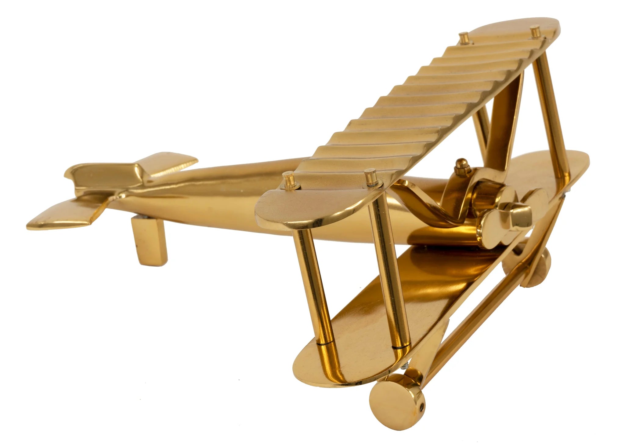TABLETOP VINTAGE PLANE SCULPTURE.