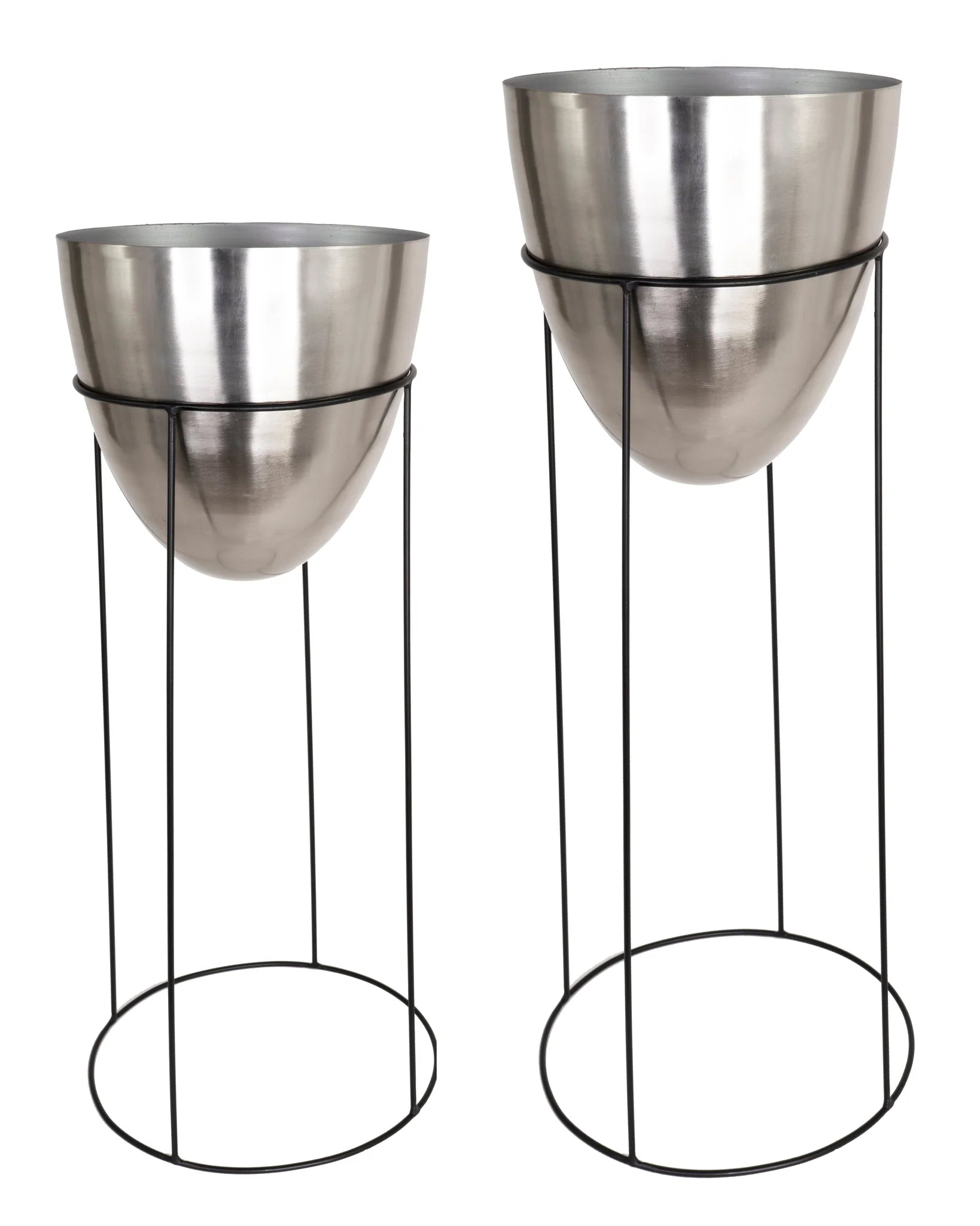 METAL FLOOR PLANTER.