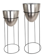 METAL FLOOR PLANTER.