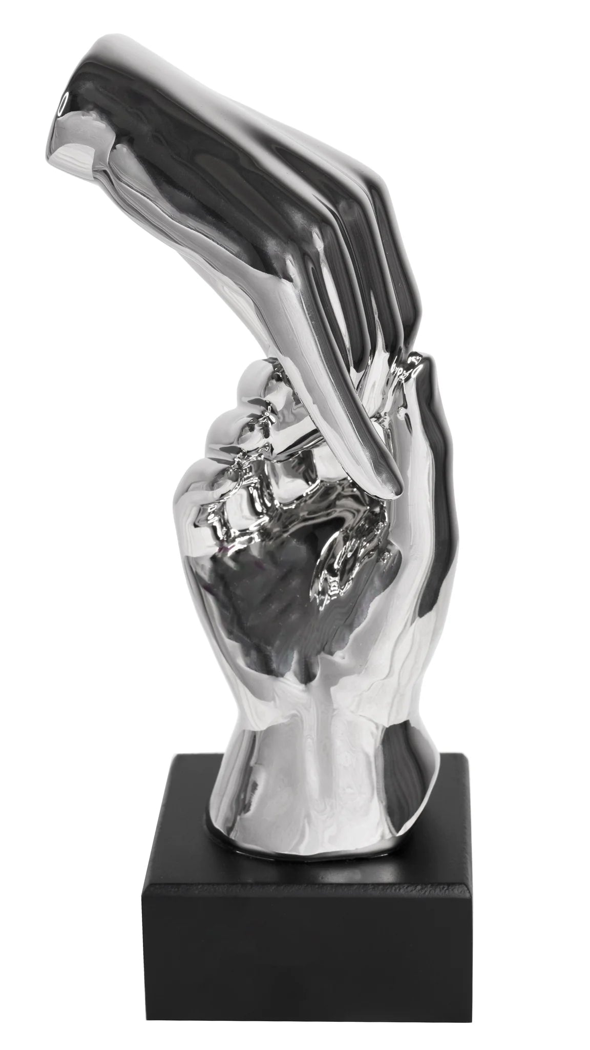 HOLDING HANDS TABLETOP SCULPTURE.