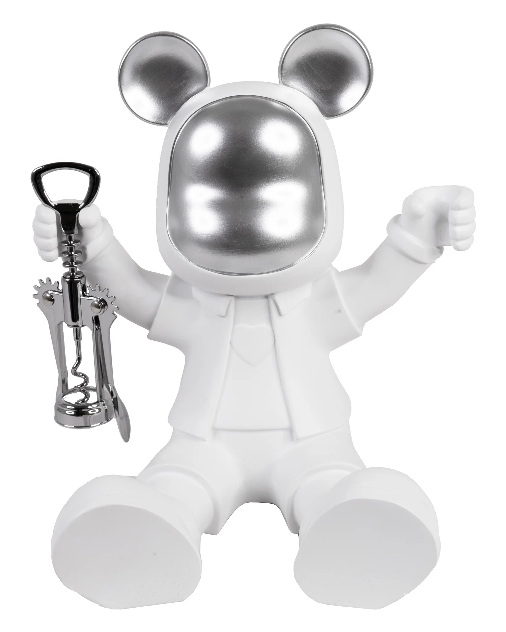 SEATED SCULPTURE W/WINE OPENER