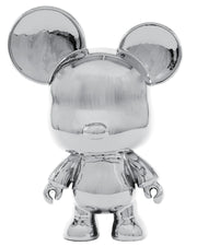 CHROME STANDING BEAR SCULPTURE