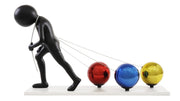 PULLING WEIGHT FIGURE SCULPTURE