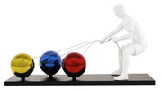 PULLING WEIGHT FIGURE SCULPTURE