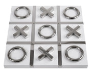 STAINLESS STEEL TIC TAC TOE TABLETOP DECORATIVE GAME SET