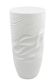 WHITE FLOOR VASE PLANTER