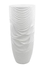 WHITE FLOOR VASE PLANTER