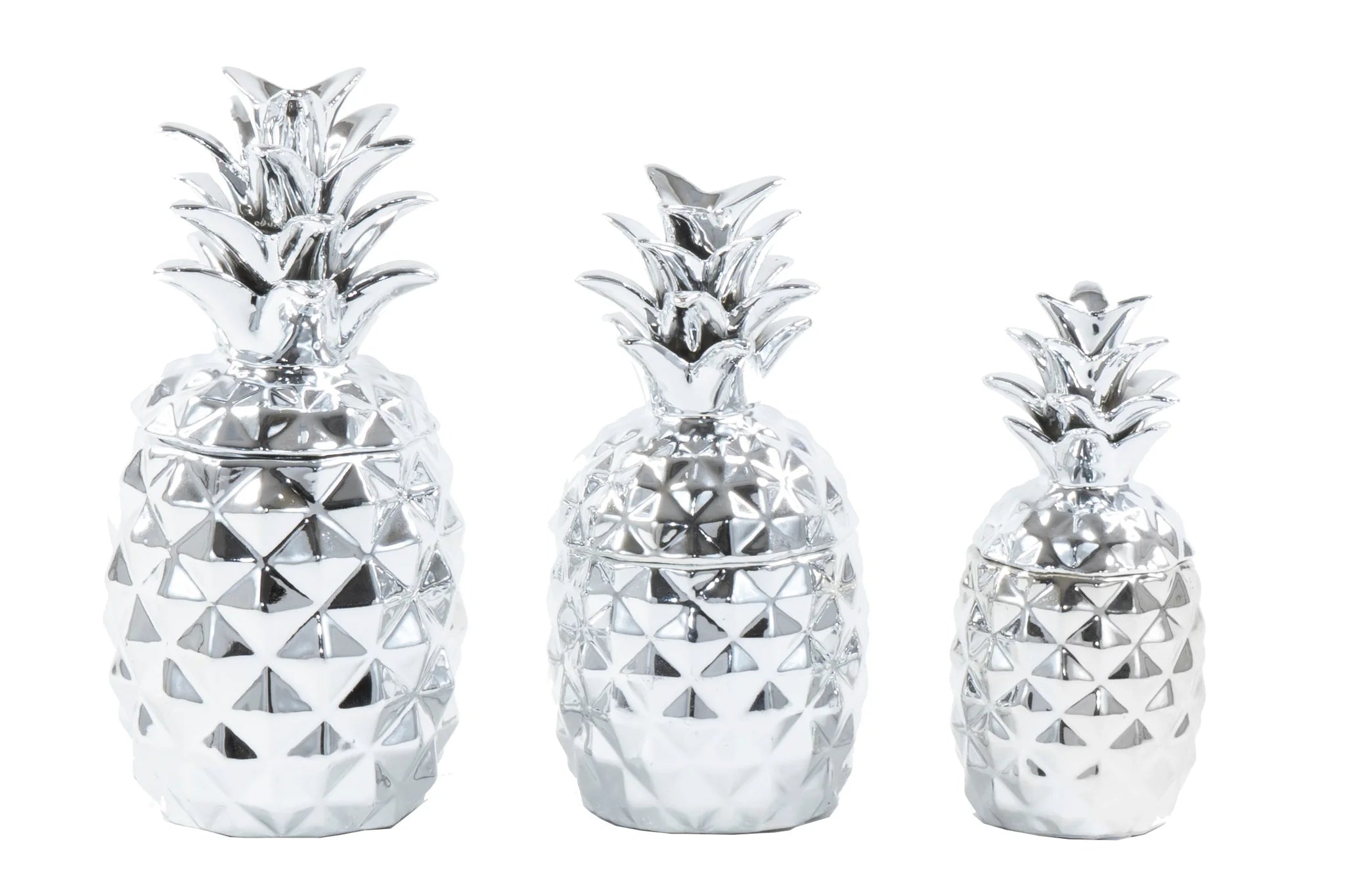 3PC PINEAPPLE CANISTER SET KITCHEN DECOR.