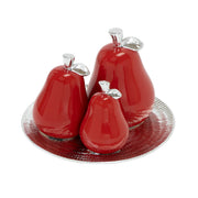 4PC PEAR SET W/ PLATE KITCHEN DECOR