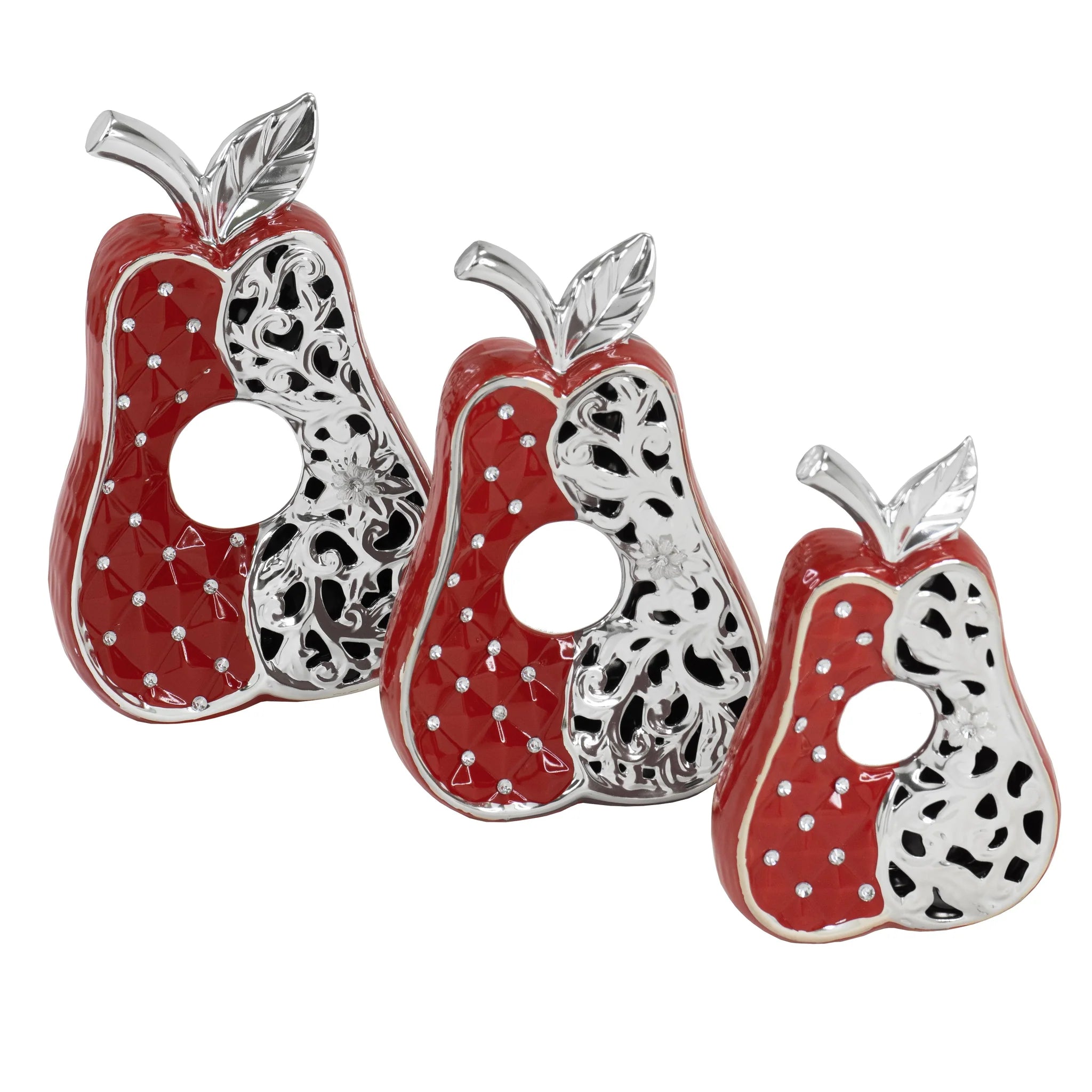 3PC PEAR SET KITCHEN DECOR