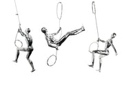3PC WALL CLIMBERS ACCENT SCULPTURES