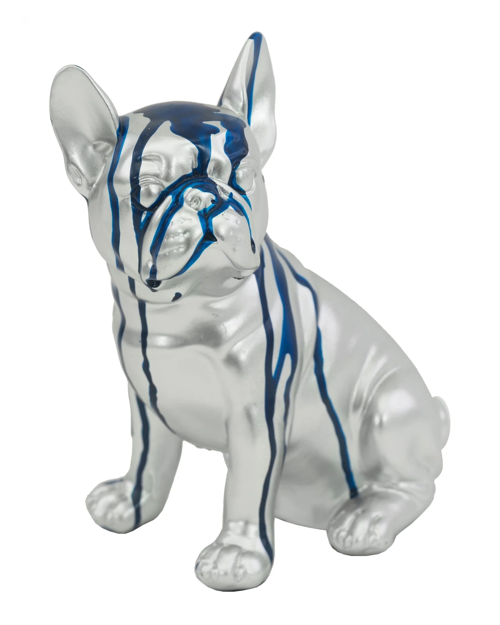 PAINTED FRENCH BULL DOG SCULPTURE