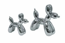2PC CERAMIC DOG BALLOON SCULPTURES SET