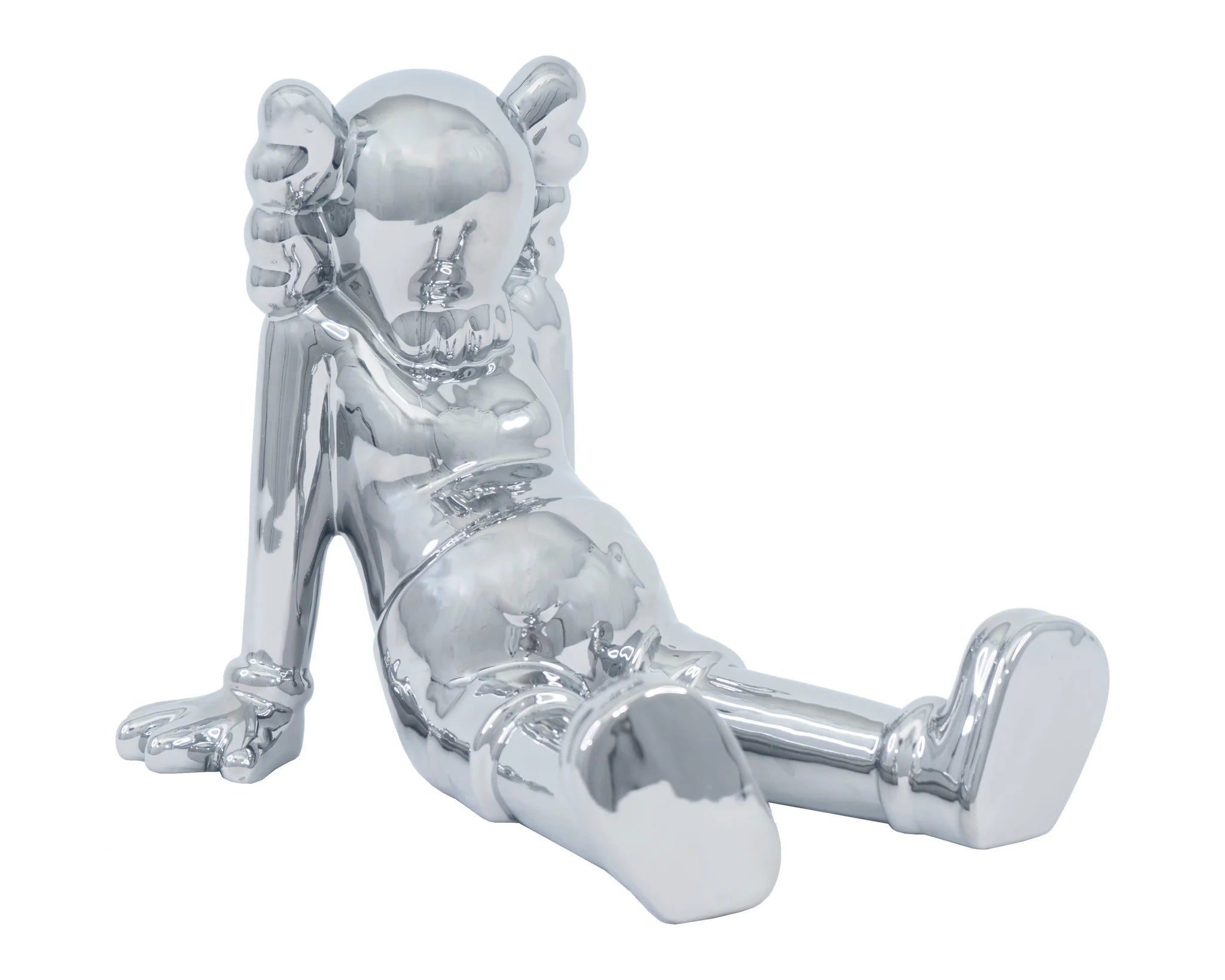 SITTING CLOWN CERAMIC SCULPTURE