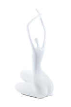 SITTING HANDS UP WOMAN SCULPTURE