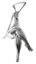 ON EDGE WOMAN SCULPTURE