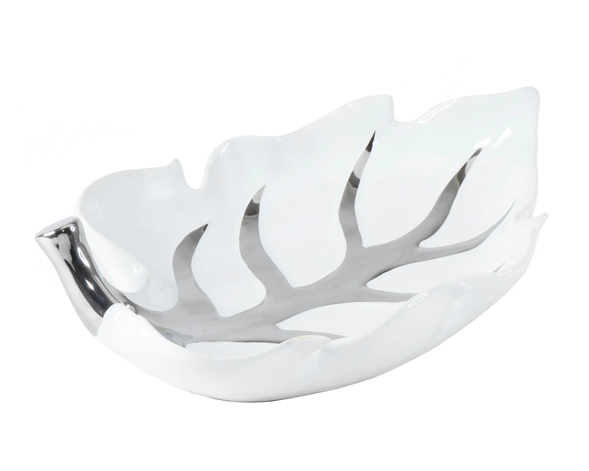 CERAMIC LEAF TRAY DECOR