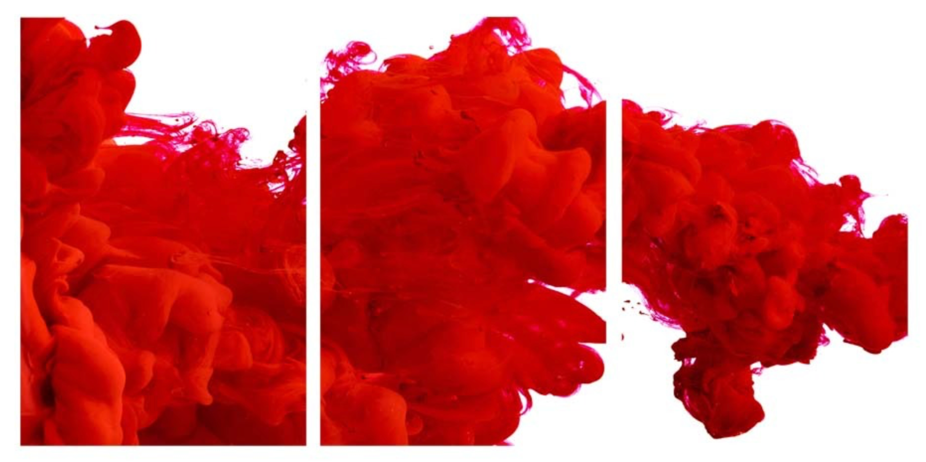 ABSTRACT SMOKE RED 3 PIECES