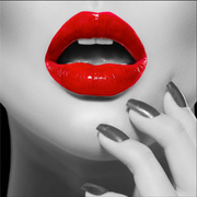 RED LIPS WOMAN
