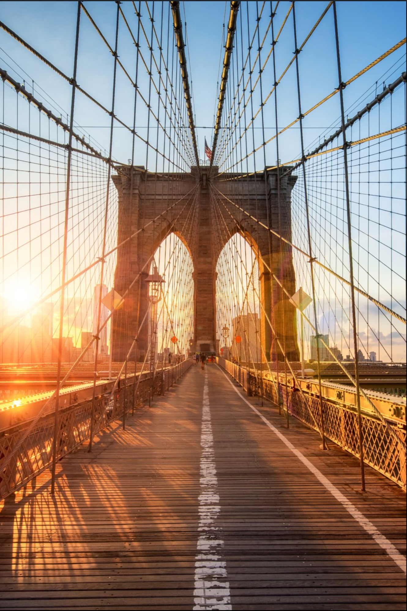 BROOKLYN BRIDGE SUNSET