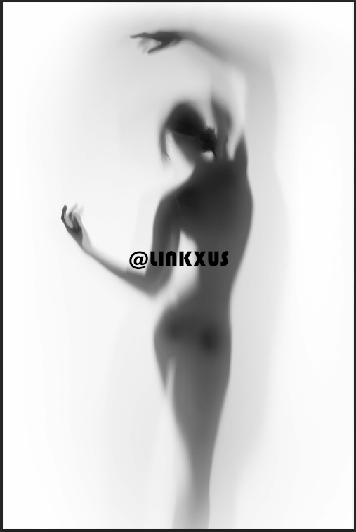 Woman Silhouette White and Black