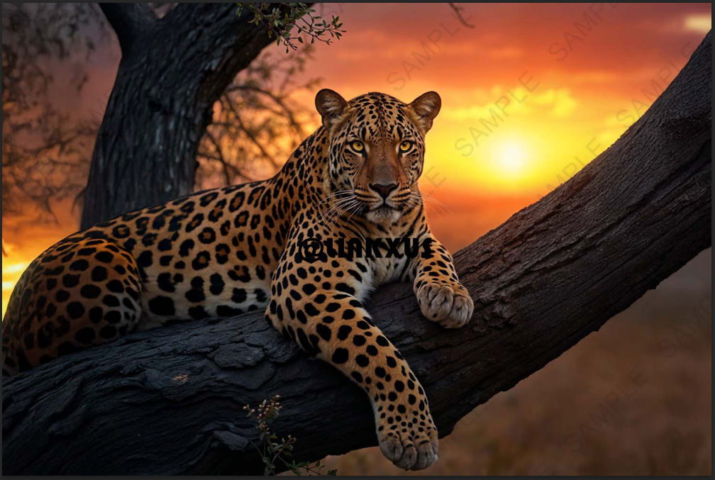 LEOPARD SUNSET
