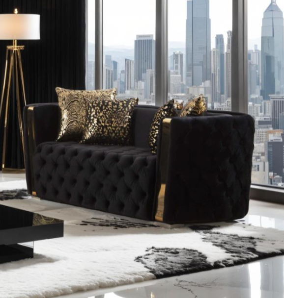 NAOMI LIVING ROOM BLACK