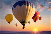 HOT AIR BALLOONS FLOATING