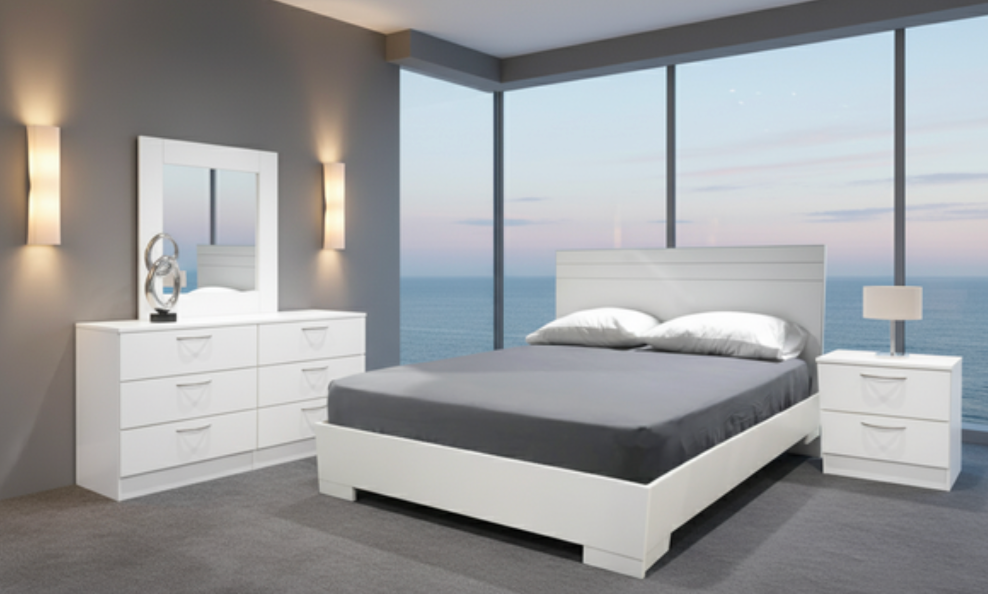 ALLEGRO WHITE BED