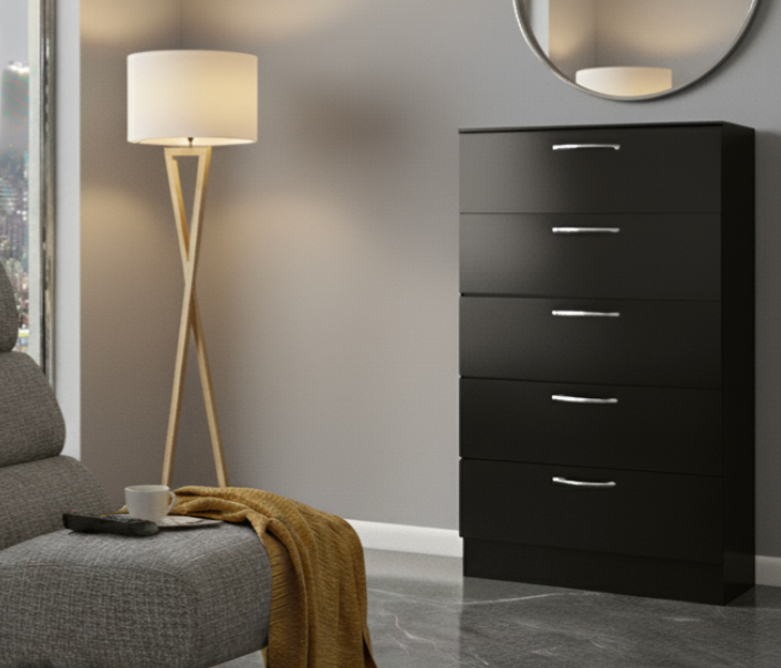 ALLEGRO BLACK BEDROOM SET