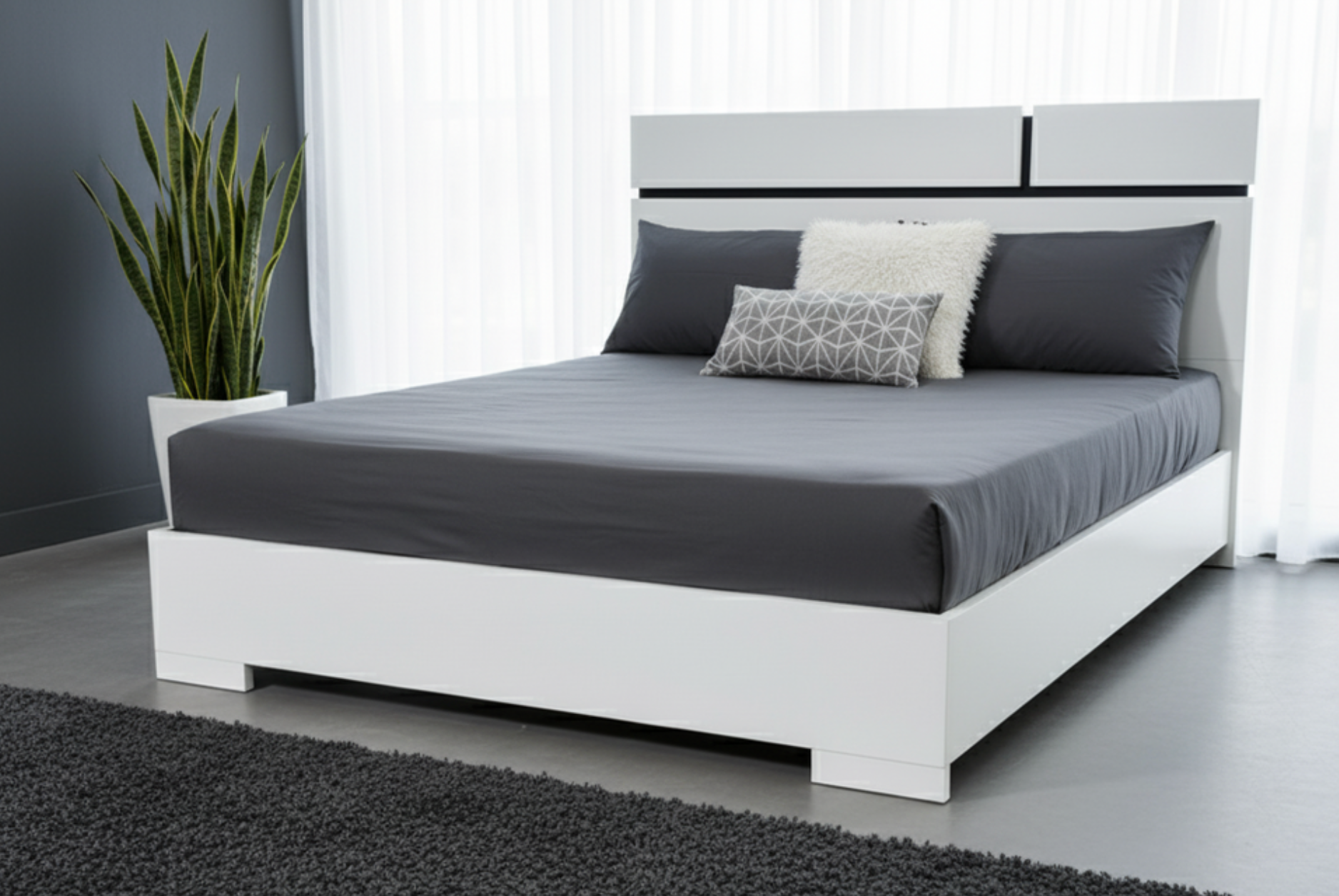 METRO WHITE BEDROOM SET