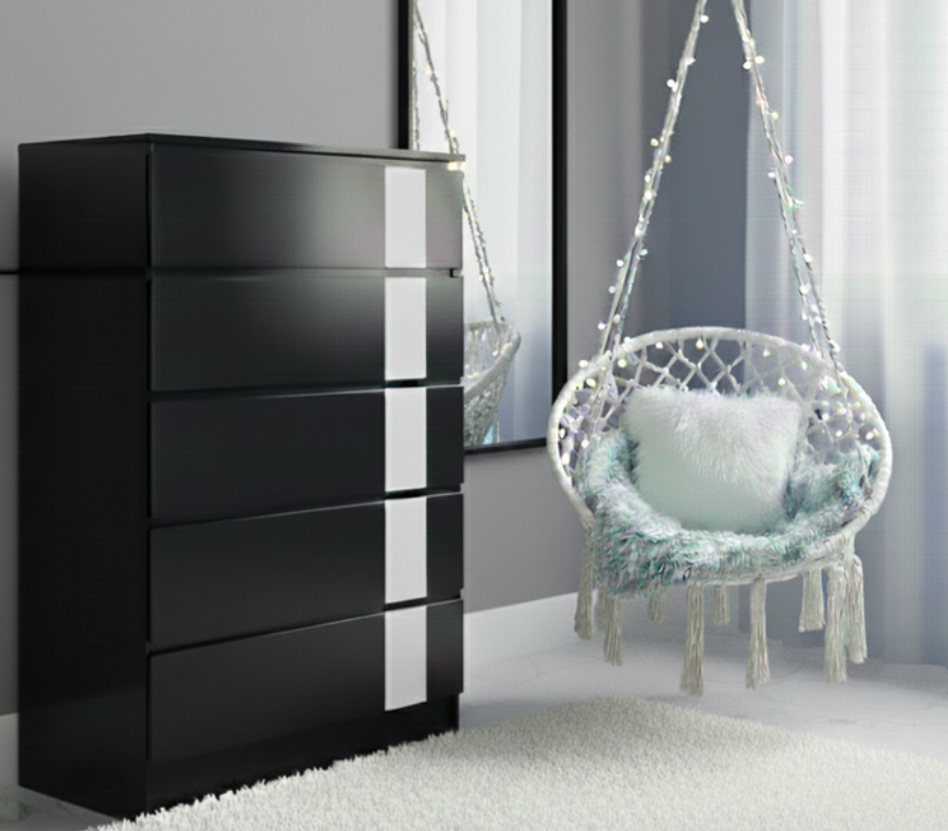 METRO BLACK BEDROOM SET
