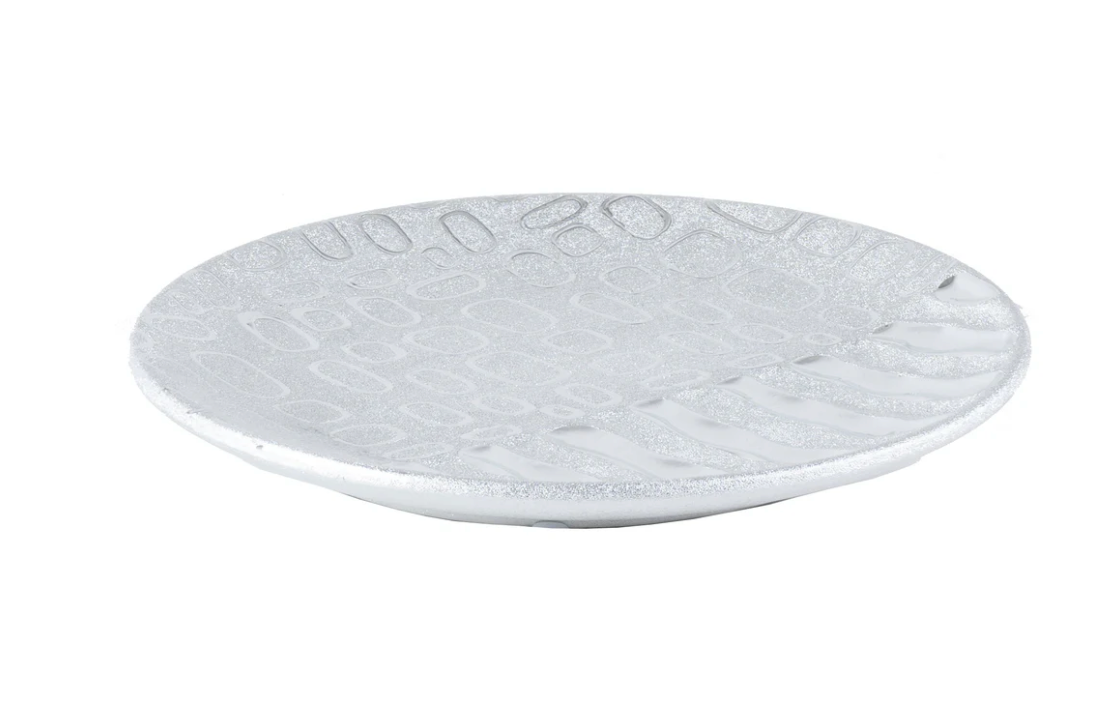 3pc Silver Tabletop Decor Set.