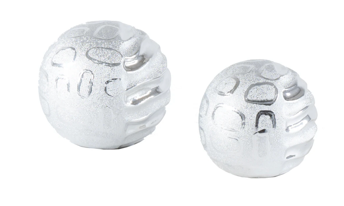3pc Silver Tabletop Decor Set.