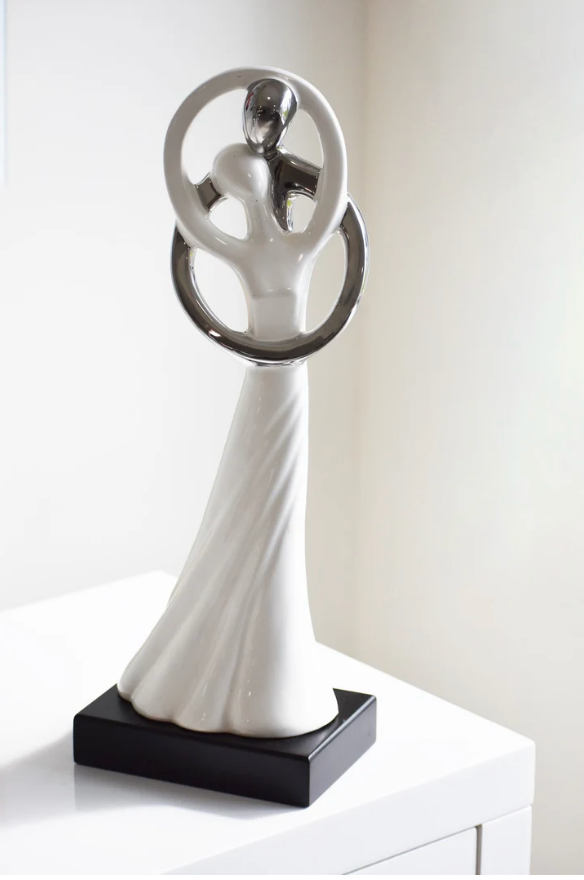 Couple Hugging Sculpture