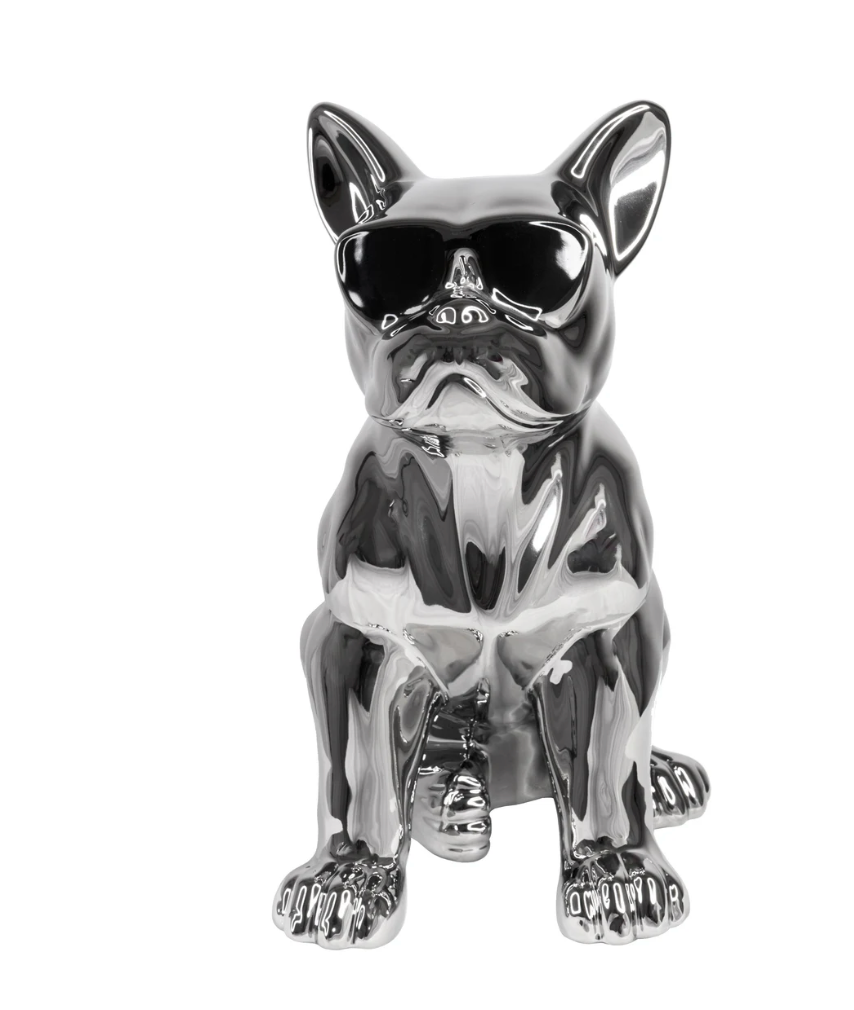 Sitting Bulldog w/ Sunglasses