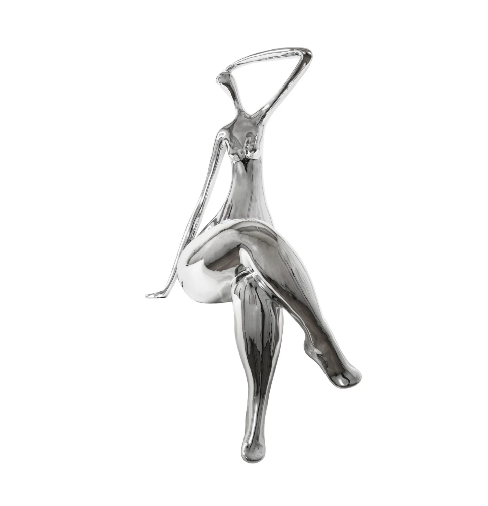 On Edge Woman Sculpture