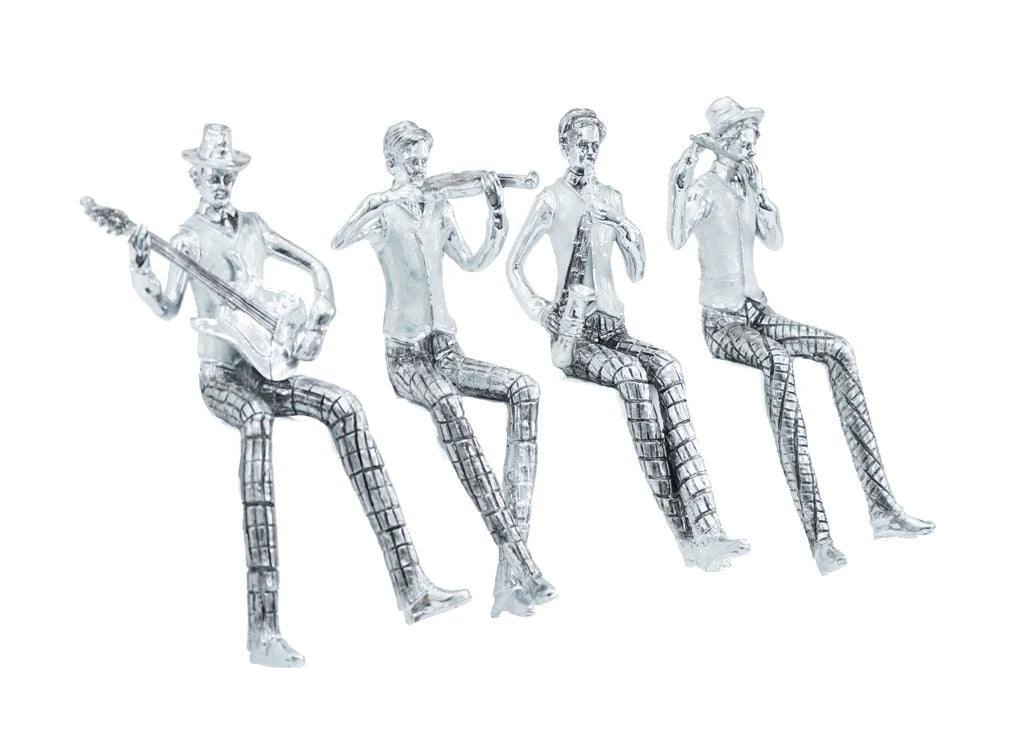 SITTING MUSICIAN FIGURINES SET