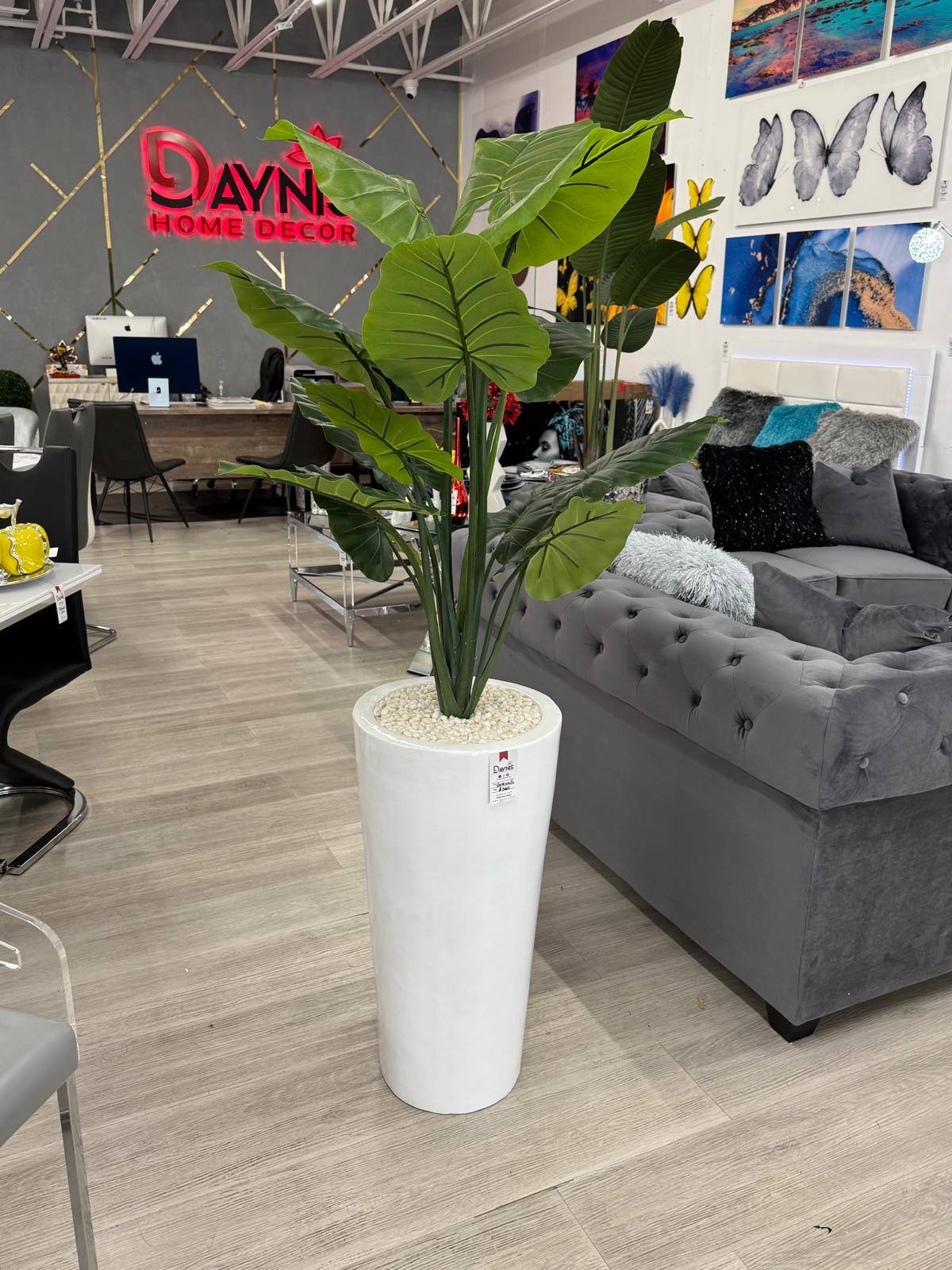 WHITE VASE PLANT