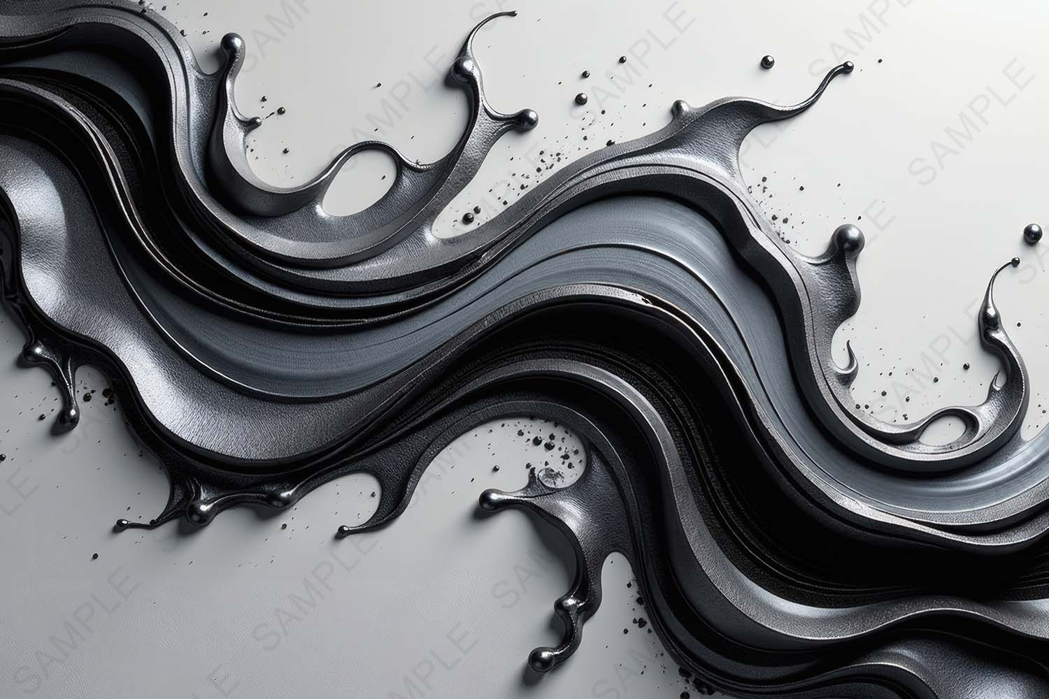 SPLASH BLACK ABSTRACT