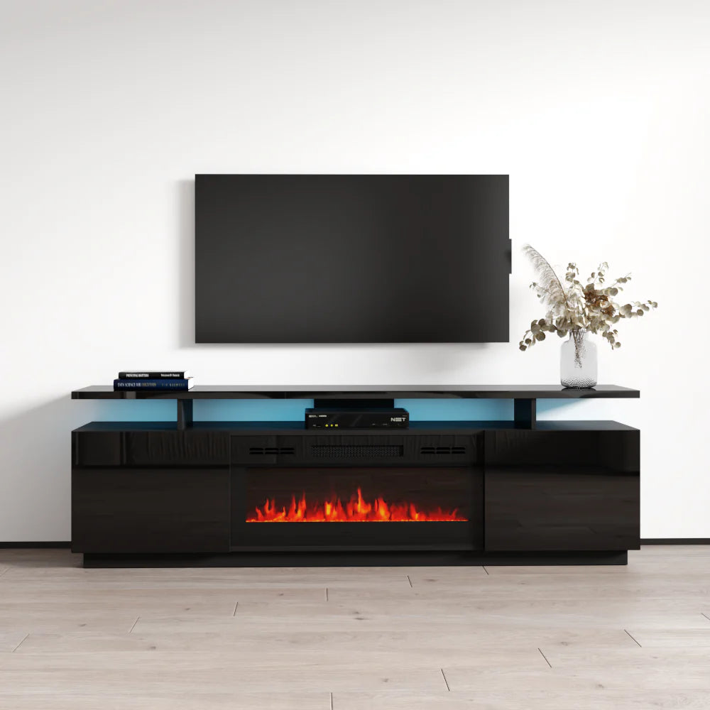 EVA-KBL FIREPLACE TV STAND