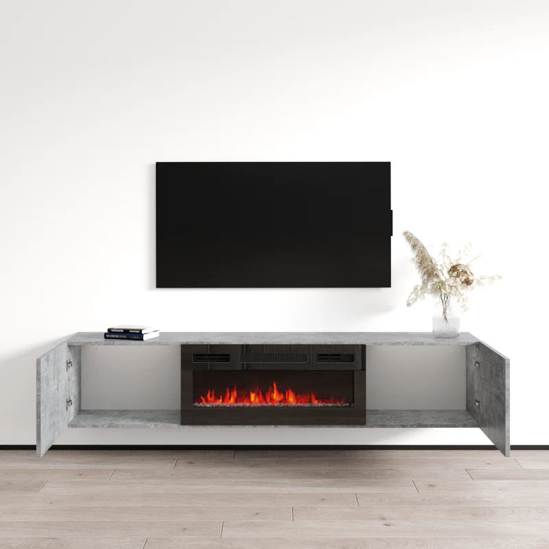 BAJA BL-EF FLOATING FIREPLACE TV STAND