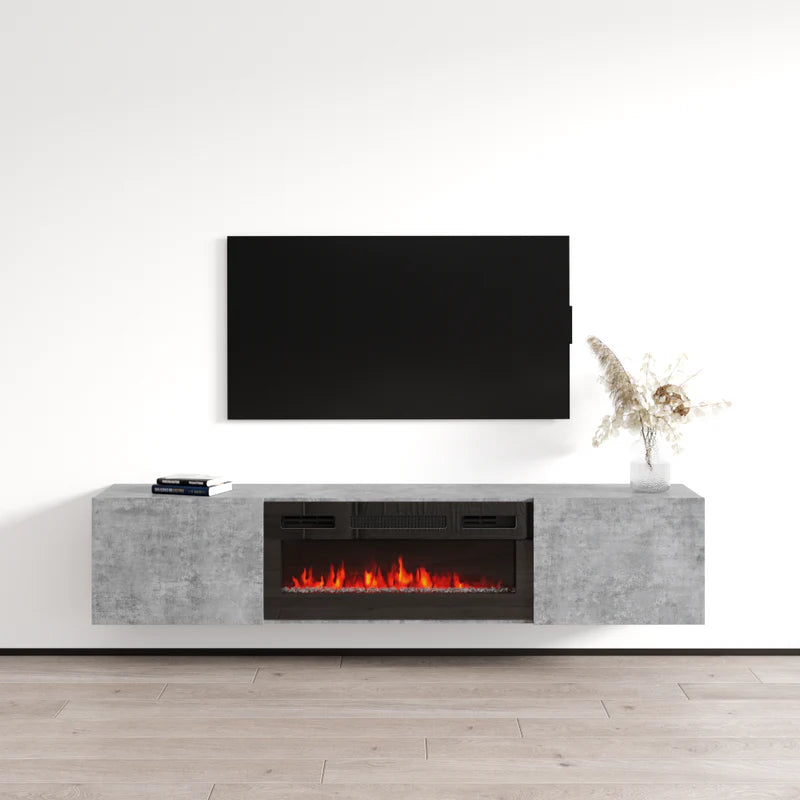 BAJA BL-EF FLOATING FIREPLACE TV STAND