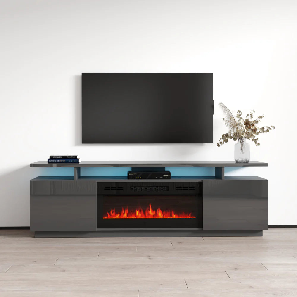 EVA-KBL FIREPLACE TV STAND