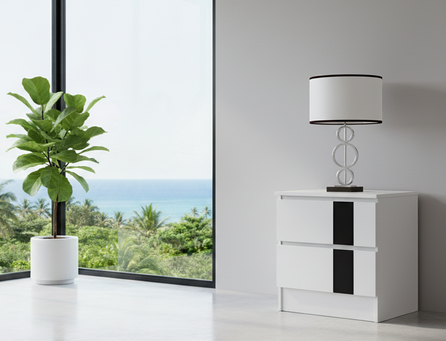 METRO WHITE BEDROOM SET