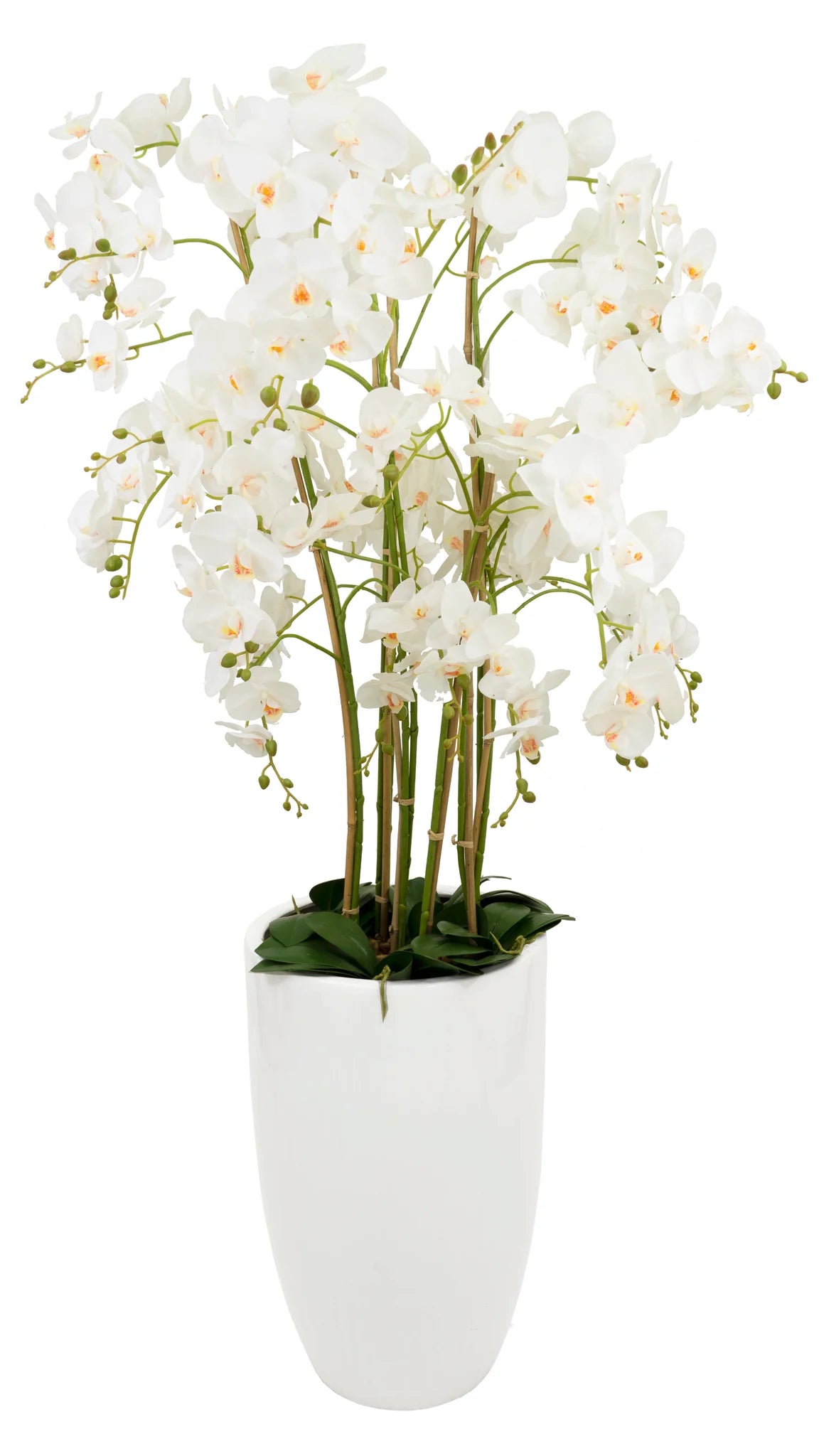 ORCHID ROUND FLOOR VASE ARRANGEMENT DECOR