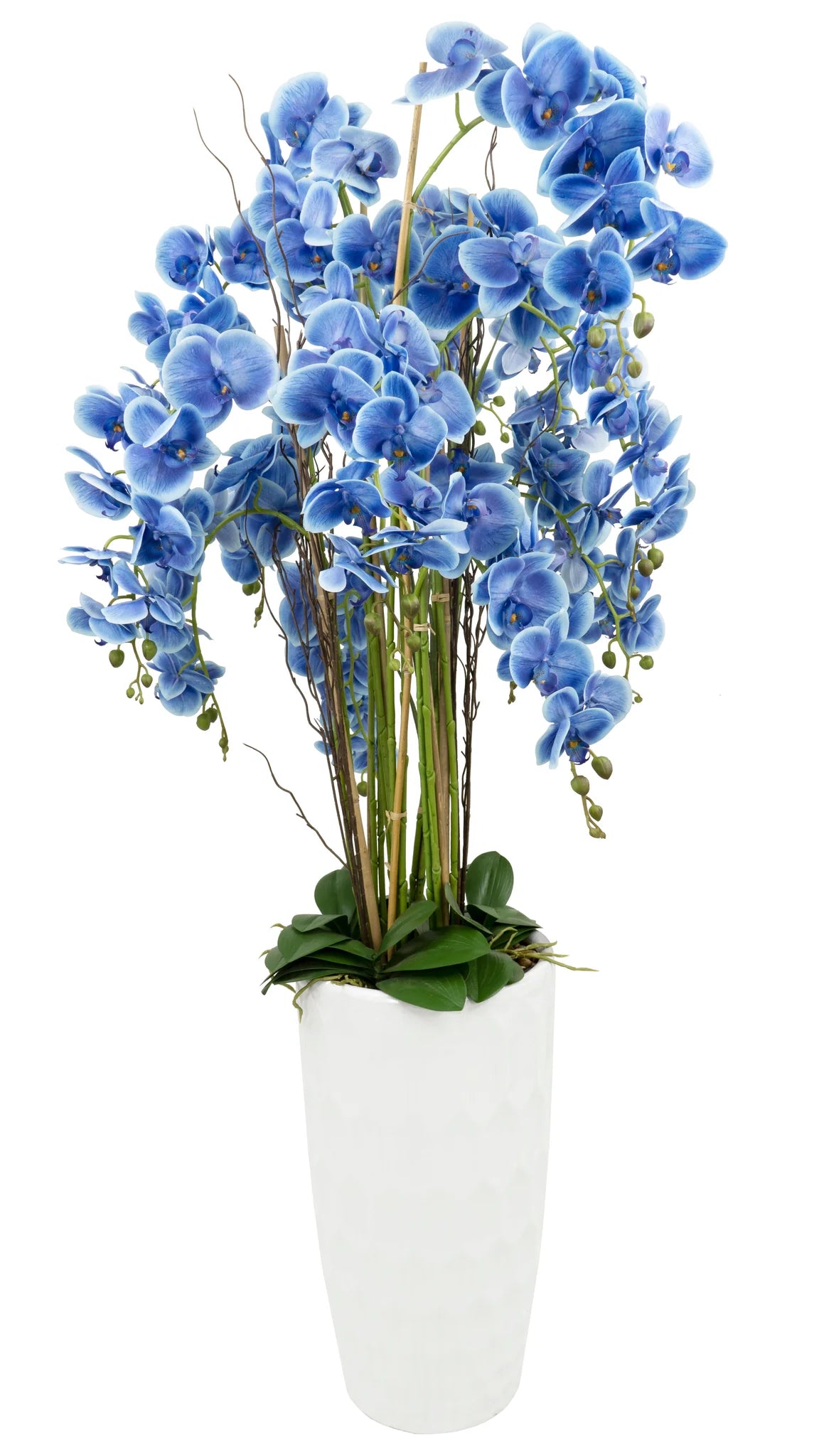 ORCHID HONEYCOMB ROUND FLOOR VASE ARRANGEMENT DECOR