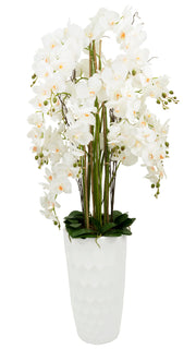 ORCHID HONEYCOMB ROUND FLOOR VASE ARRANGEMENT DECOR